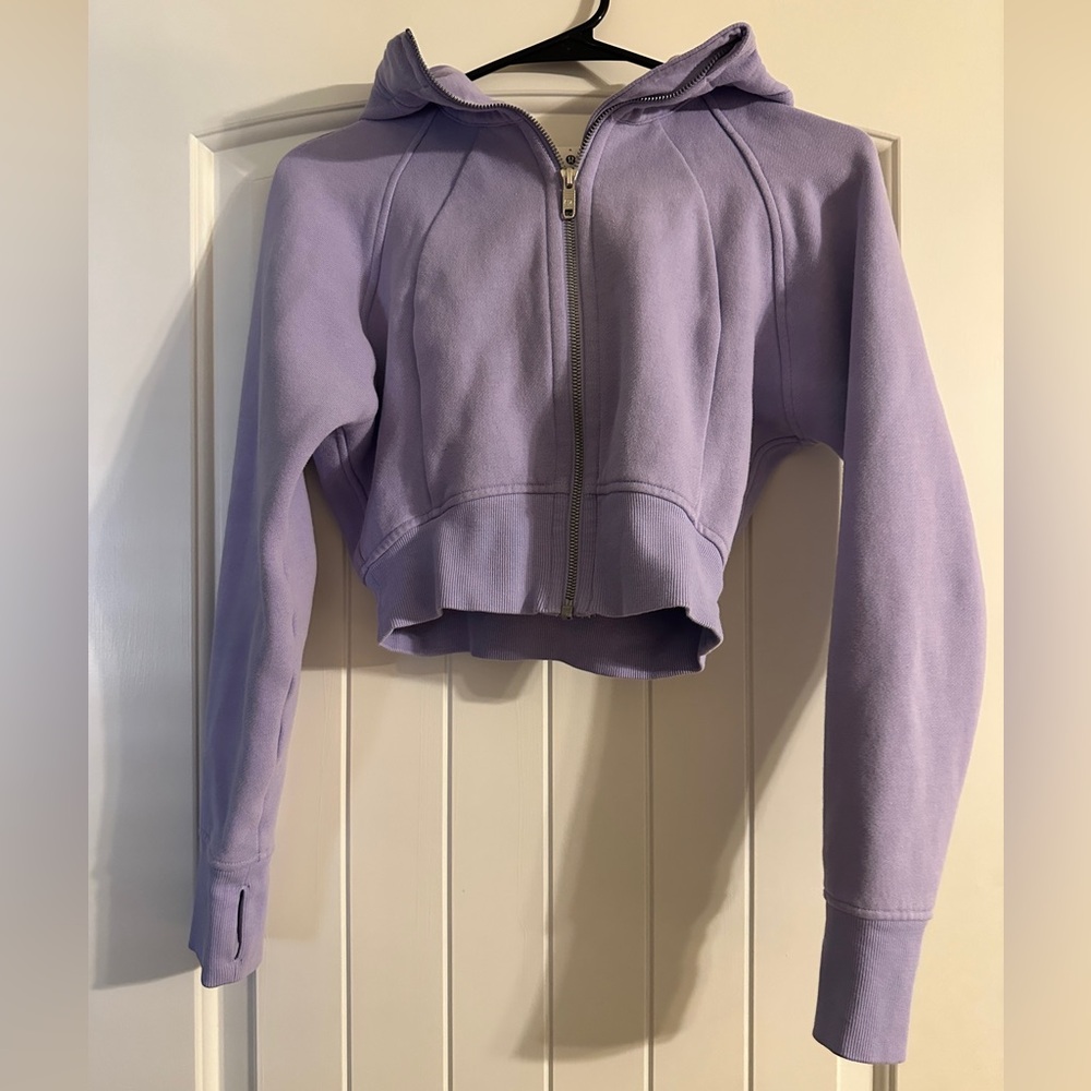 Lululemon Lavender Cropped Hoodie